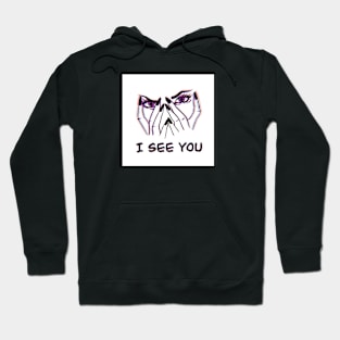 I see you , acid eyes , retro tattoo style Hoodie